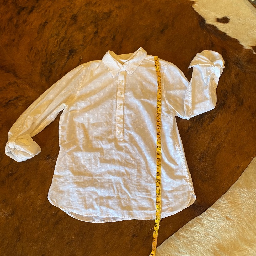 Talbots White Popover